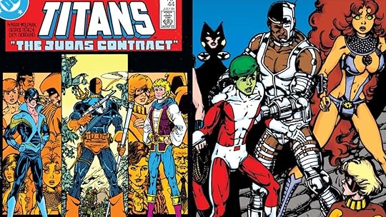 Original artwork by George Perez for the Teen Titans story "The Judas Contract."