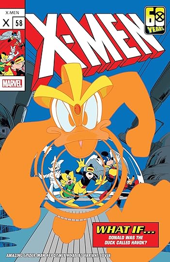 The Disney "What If?" variant cover for Amazing Spider-Man #49, paying tribute to the X-Men.