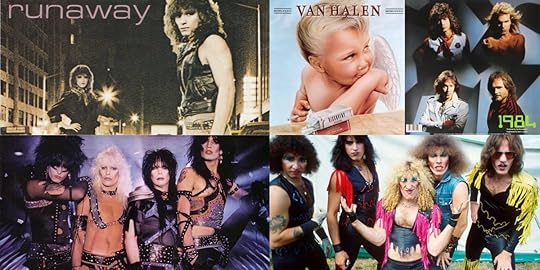 Album covers and promo photos for