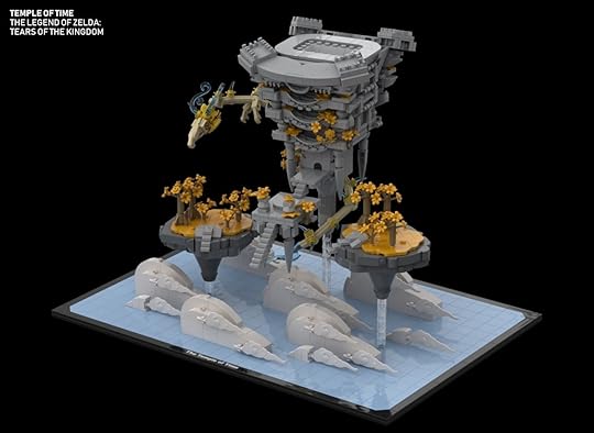 Guide Strats' Legend of Zelda Temple of Time virtual LEGO build (side view)