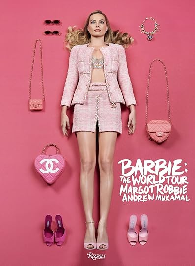 Barbie the world tour cover showing Margot Robbie in Barbie fashion look