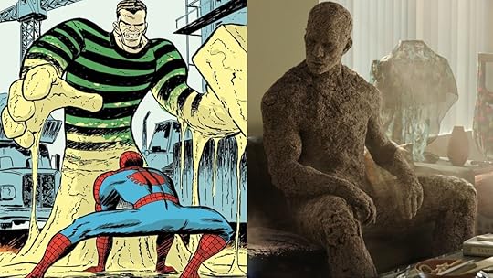 Marvel Comics' Sandman and the Sam Raimi Spider-verse's Sandman, as seen in Spider-Man: No Way Home.