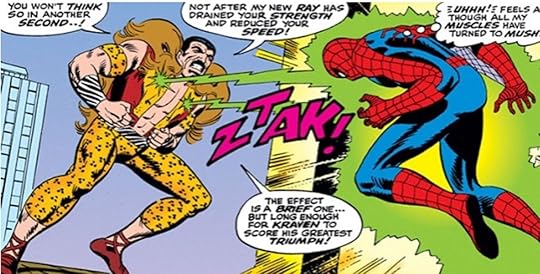 Kraven hunts Spider-Man in the classic Amazing Spider-Man comics from the 1960s.
