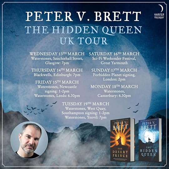 Peter V Brett Hidden Queen UK Tour