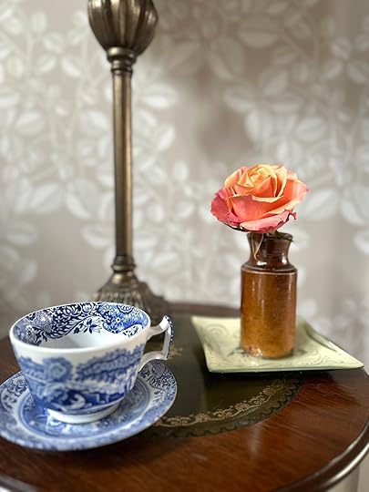 Singleroseteacupwimbledonteatable