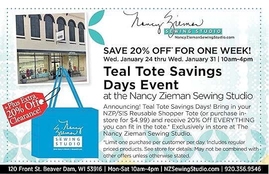 Teal Tote Savings Days Event