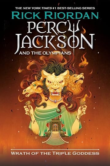 New Percy Jackson book cover for Wrath of the Triple Goddess
