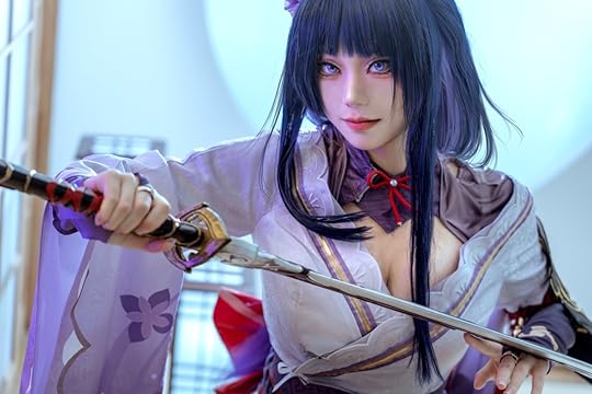 kawaii cosplay raiden shogun genshin impact waifu