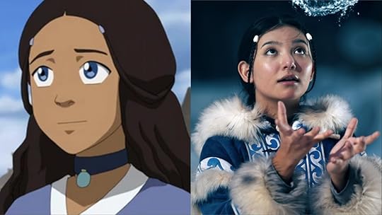 Avatar The Last Airbender main character in cartoon and Netflix live action Katara