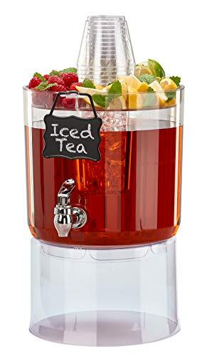 Buddeez 14401C-ONL Party Top New Beverage Dispenser, 1.75 gallon, Clear