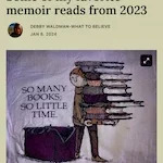 Some of my favorite memoir reads from 2023 - Debby Waldman