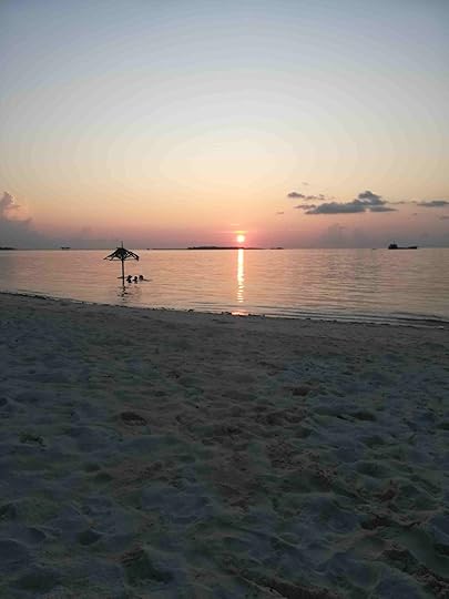 Indian Ocean sunset. Maamigili Island Maldives. Photo: Janice Horton