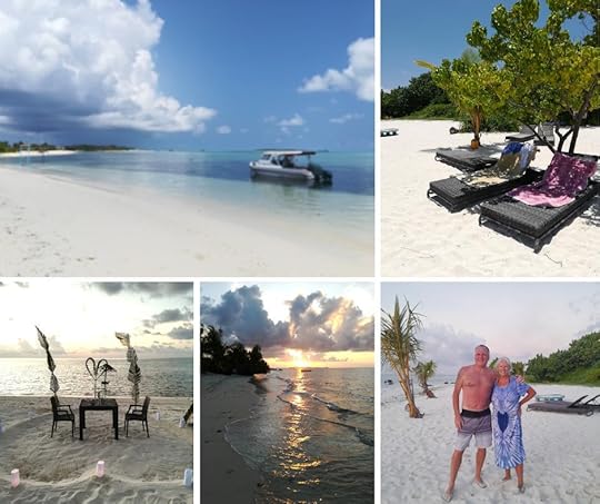 On Bikini Beach Maamigili Island Maldives; the backpacking housewife