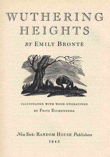 Wuthering Heights 1943 edition fronticpiece