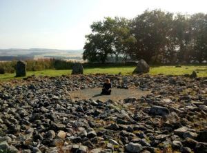 Ailish among the stones