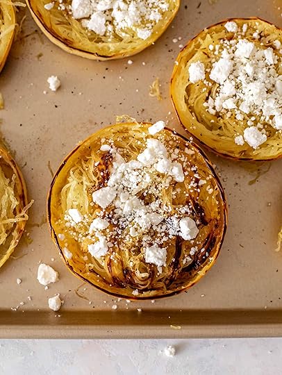 roasted tomato feta spaghetti squash