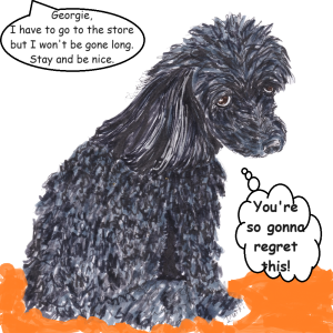 Watching people and their entitled dog