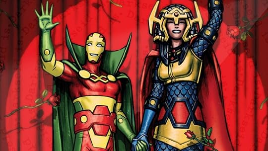 The heroes from Apokolips and New Genesis, escape artist Mister Miracle and his super strong wife, Big Barda.