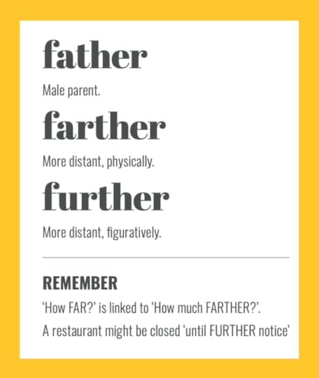 FATHER vs FARTHER vs FURTHER: top tips to help you remember the difference