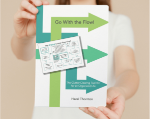 Woman holding Go With the Flow!