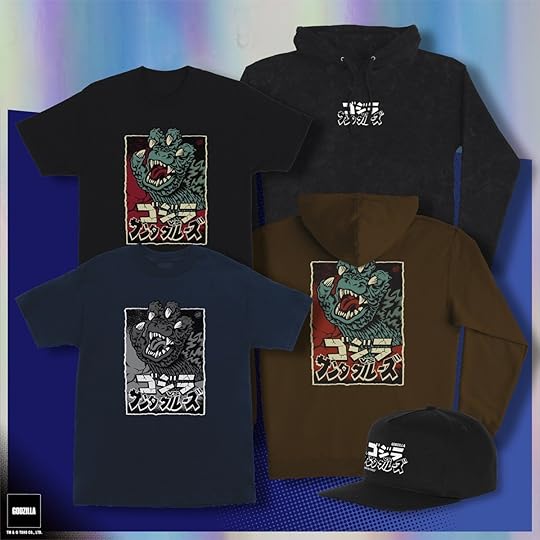 New Godzilla 70th anniversary shirts and hoodies coming from Santa Cruz.