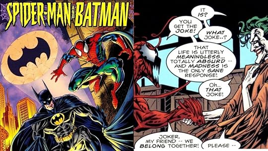 Mark Bagley's cover art for the Spider-Man/Batman crossover from 1994.
