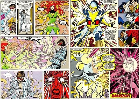 Jean Grey's ghost haunts the X-Men in 1982's The Uncanny X-Men and the New Teen Titans. Art by Walter Simonson.