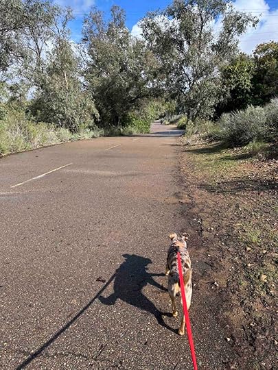 on the trail at Lake Murray