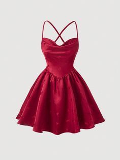 Red Sexy,Party Collar Sleeveless Woven Fabric Plain Cami Embellished Non-Stretch Women Clothing