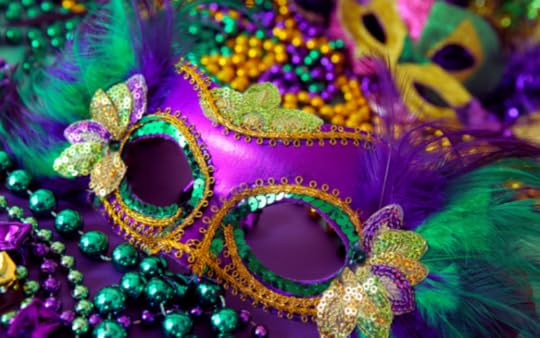 Mardi Gras purple mask