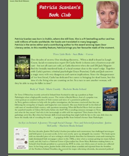 A magazine page featuring books