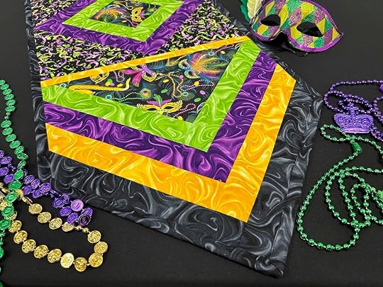 Quilt As You Go Mardi Gras Table Runner Sewing Tutorial