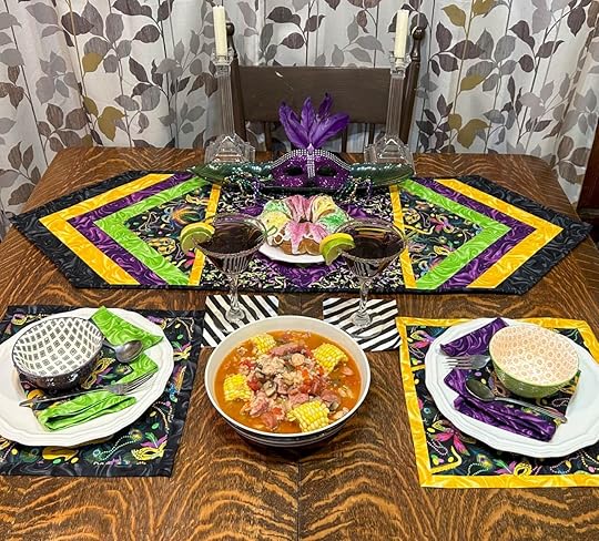 NEW! Quilt As You Go Mardi Gras Table Runner Sewing Tutorial