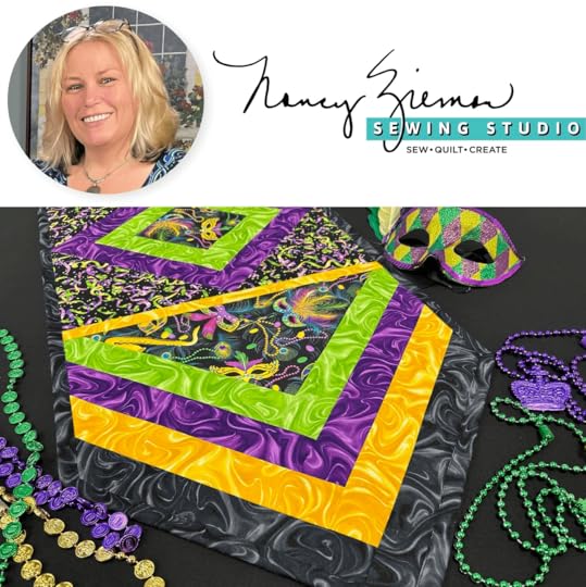 NEW! Quilt As You Go Mardi Gras Table Runner Sewing Tutorial