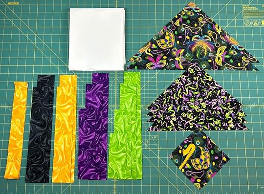 Quilt as You Go Mardi Gras Table RunnerQuilt as You Go Mardi Gras Table Runn