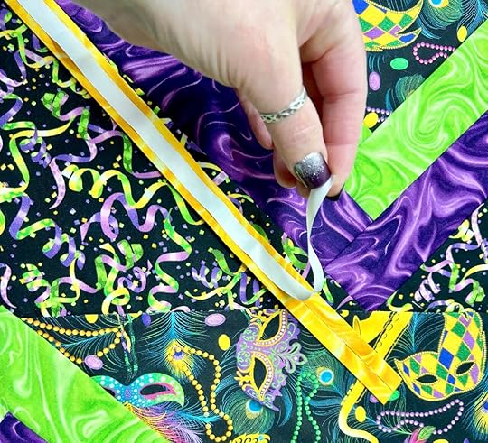 NEW! Quilt As You Go Mardi Gras Table Runner Sewing Tutorial