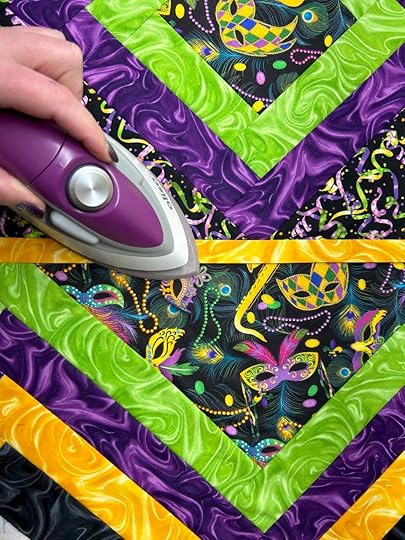 NEW! Quilt As You Go Mardi Gras Table Runner Sewing Tutorial