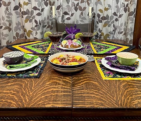 NEW! Quilt As You Go Mardi Gras Table Runner Sewing Tutorial