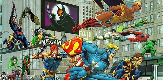 The "fused" DC and Marvel heroes from the 1996 event called Amalgam Comics.