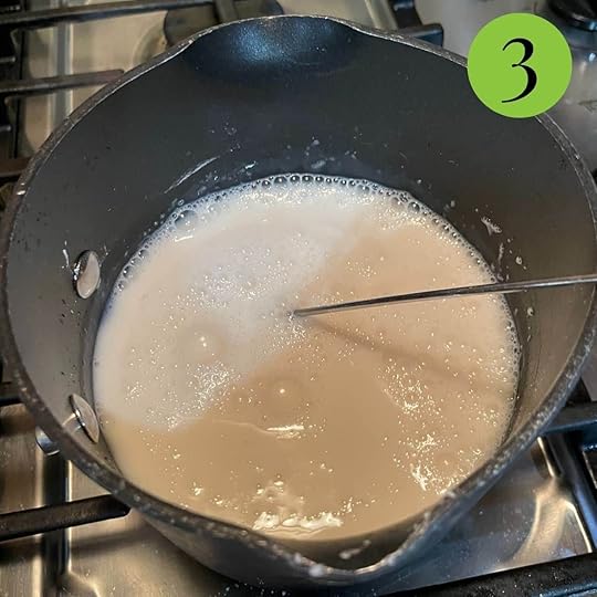 Step 3 Dairy Free Pudding mix together and heat