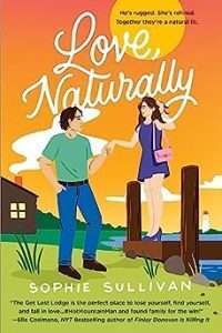 Illustrated cover, countryside scene with an obviously high-maintenance woman stepping off a dock toward a casual-looking country guy, a cabin in the background, against a yellow/orange sky.