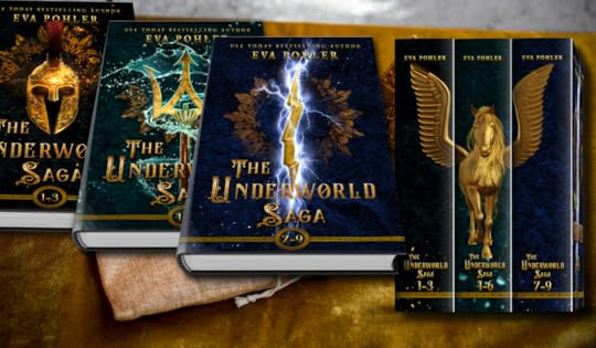 The Underworld Saga anniversary hardback collection includes three volumes--one trilogy per volume--with spines that, when touching, form a Pegasus.