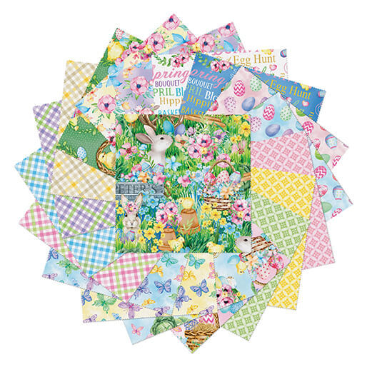 NEW! Cottontail Farms Easter Fabric Collection by Nicole DeCamp for Kanvas Studio for Benartex Designer Fabrics