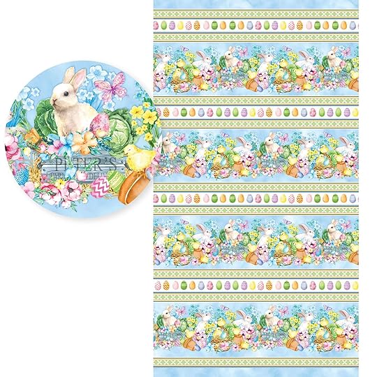 NEW! Cottontail Farms Easter Fabric Collection by Nicole DeCamp for Kanvas Studio for Benartex Designer Fabrics