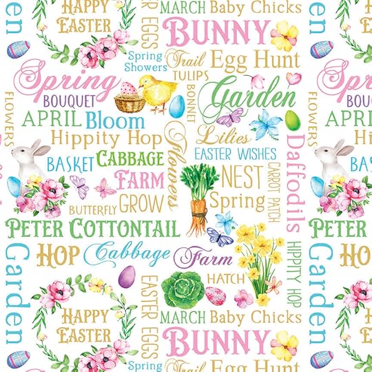 NEW! Cottontail Farms Easter Fabric Collection by Nicole DeCamp for Kanvas Studio for Benartex Designer Fabrics