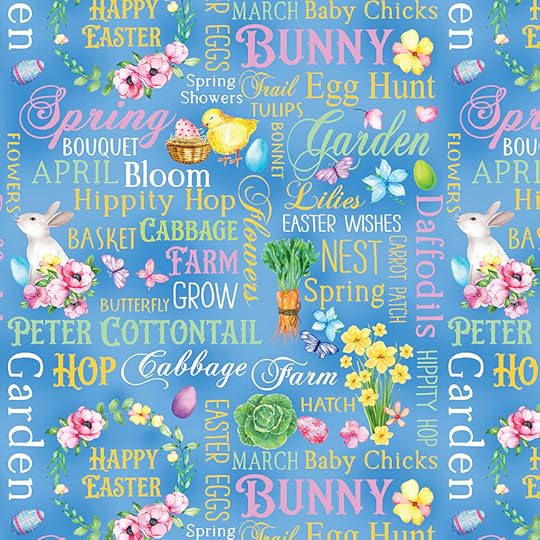 NEW! Cottontail Farms Easter Fabric Collection by Nicole DeCamp for Kanvas Studio for Benartex Designer Fabrics