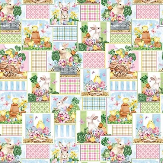 NEW! Cottontail Farms Easter Fabric Collection by Nicole DeCamp for Kanvas Studio for Benartex Designer Fabrics