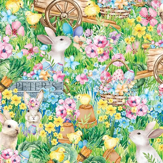 NEW! Cottontail Farms Easter Fabric Collection by Nicole DeCamp for Kanvas Studio for Benartex Designer Fabrics