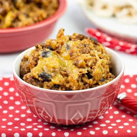 Instant Pot Mexican Beef and Rice in a small bowl.