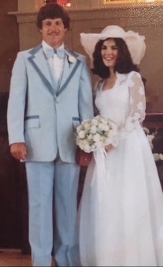 Bride and Groom in their wedding apparel